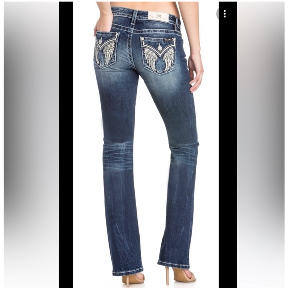 Miss Me Denim - Miss Me Angel Wings bootcut jeans. Final price reduction.